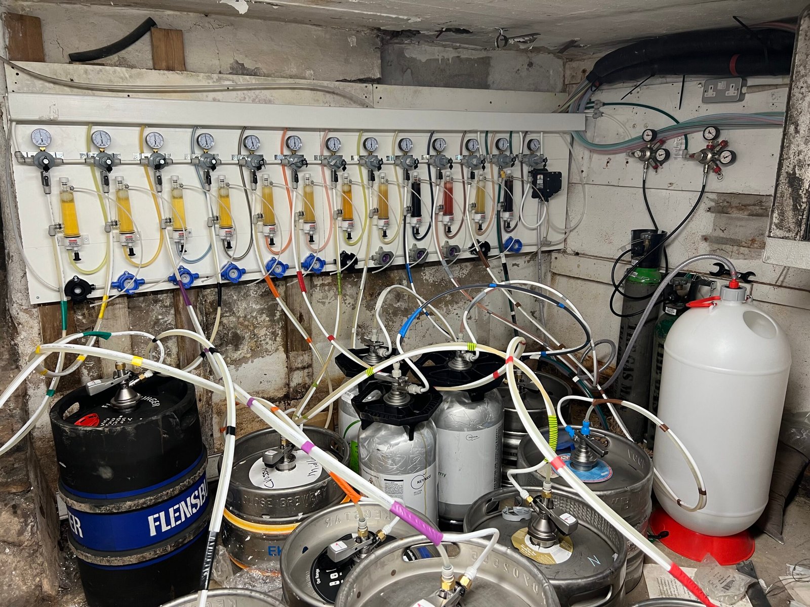 Commercial draught beer system equipment during engineering support