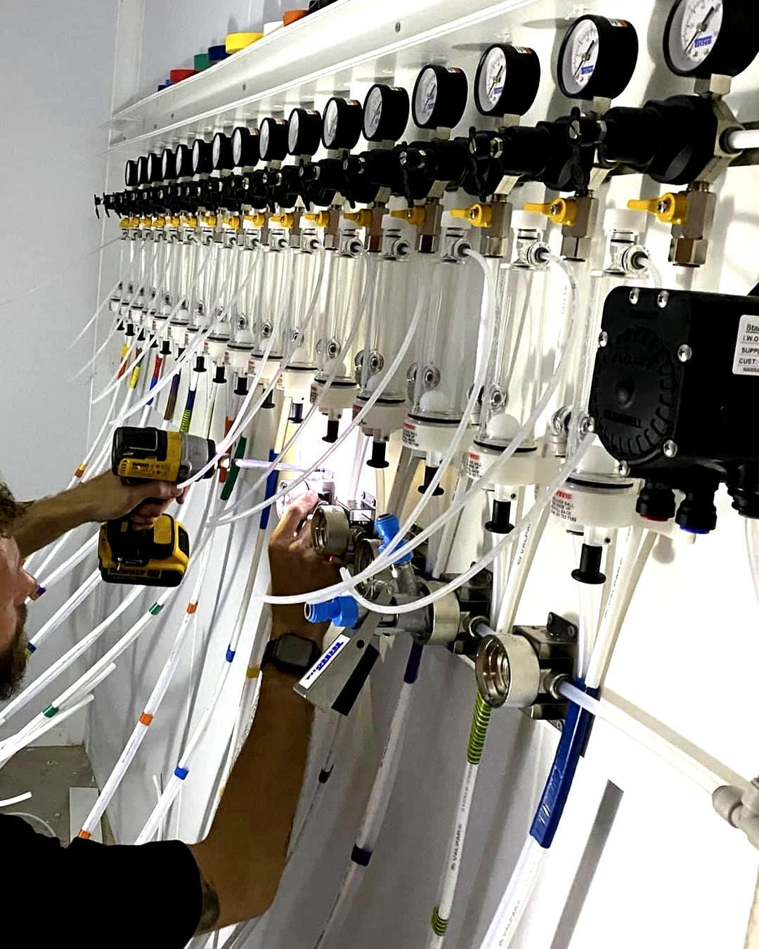 Beer Care engineer working on commercial draught beer equipment